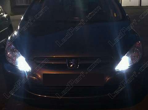 LED parkeringslys xenon hvid Peugeot 307