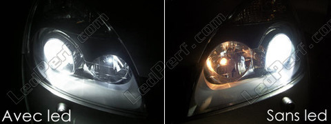 LED parkeringslys xenon hvid Renault Clio 2