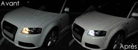 Registrering af LED Nightlights Audi A3 8P