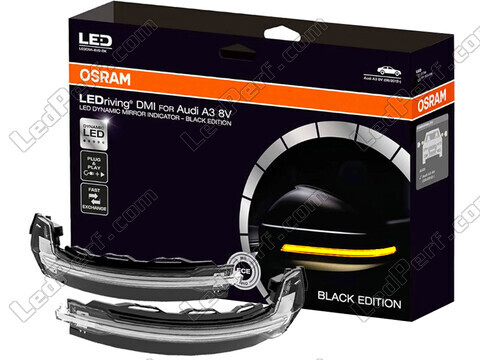 Dynamiske blinklys fra Osram LEDriving® til sidespejle på Audi A3 8V