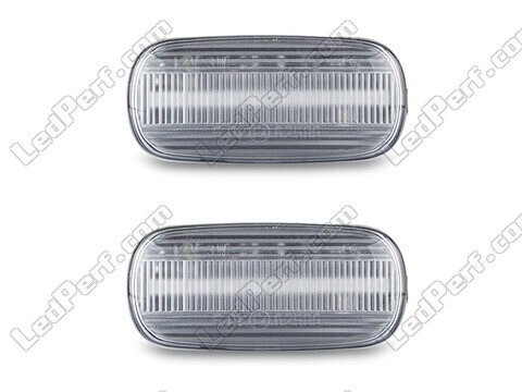 Frontvisning af sekventielle LED blinklys til Audi A4 B6 - Transparent farve