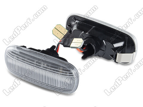 Sidevisning af de sekventielle LED blinklys til Audi A8 D3 - Transparent version