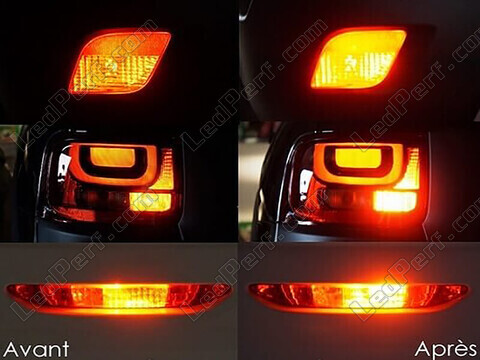 LED bageste tågelygter Audi Q3 Sportback før og efter
