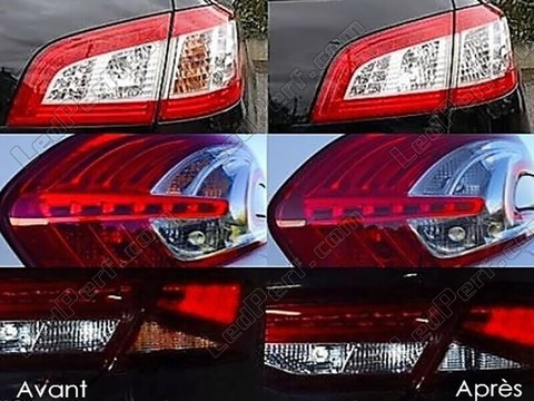 LED bageste blinklys Audi Q7 II før og efter