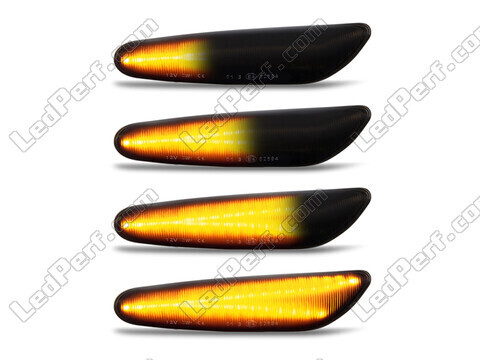 Belysning af de sorte dynamiske LED sideblink til BMW 1-Serie (E81 E82 E87 E88)