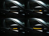 Forskellige trin i lyssekvensen for dynamiske blinklys fra Osram LEDriving® til sidespejle på BMW 2-Serie (F22)