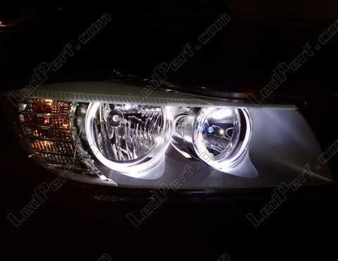 LED angel eyes 3-Serie E90 E91 Phase 2 LCI uden xenon
