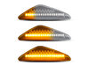 Belysning af de sekventielle transparente LED blinklys til BMW X3 (F25)