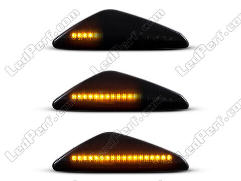 Belysning af de sorte dynamiske LED sideblink til BMW X3 (F25)