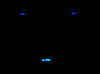 LED vinduesløfter blå Citroen C2 fase 1