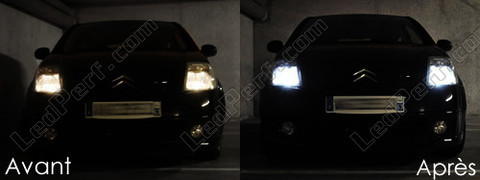 LED parkeringslys xenon hvid Citroen C2