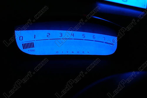 LED omdrejningstæller blå Citroen C4
