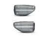 Frontvisning af sekventielle LED blinklys til Dacia Duster 2 - Transparent farve