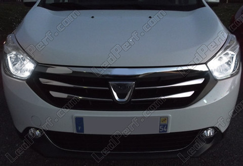LED parkeringslys xenon hvid Dacia Lodgy