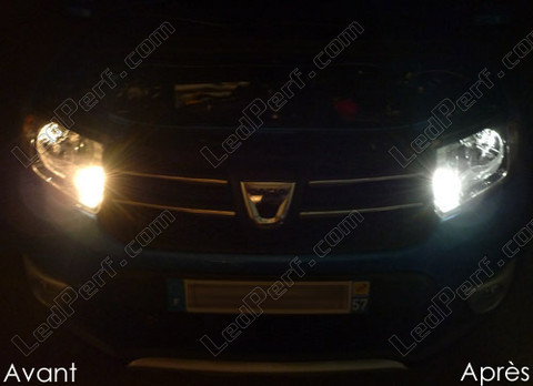 LED parkeringslys/kørelys i dagtimerne - kørelys i dagtimerne Dacia Sandero 2