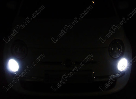 LED parkeringslys/Kørelys i dagtimerne Xenon Hvid Fiat 500
