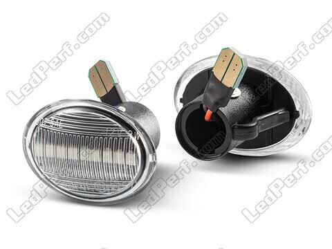Sidevisning af de sekventielle LED blinklys til Fiat 500 L - Transparent version