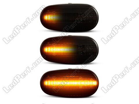 Belysning af de sorte dynamiske LED sideblink til Fiat Bravo 2