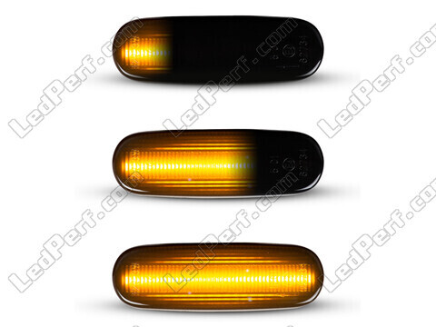 Belysning af de sorte dynamiske LED sideblink til Fiat Doblo II