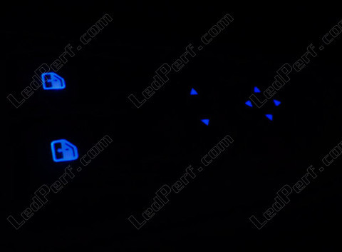 LED Belysning knapper af vinduesløft og spejl justering blå fiat Grande Punto Evo