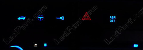 LED Belysning knapper konsol blå fiat Grande Punto Evo