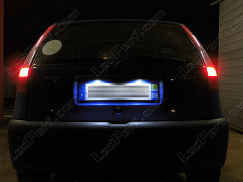 LED nummerplade Fiat Punto MK1 Tuning