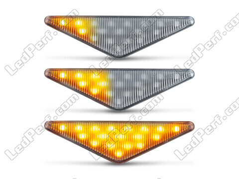 Belysning af de sekventielle transparente LED blinklys til Ford Focus MK1