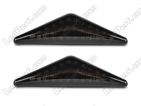 Frontvisning af dynamiske LED sideblink til Ford Focus MK1 - Røget sort farve