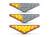 Belysning af de sekventielle transparente LED blinklys til Ford Mondeo MK3