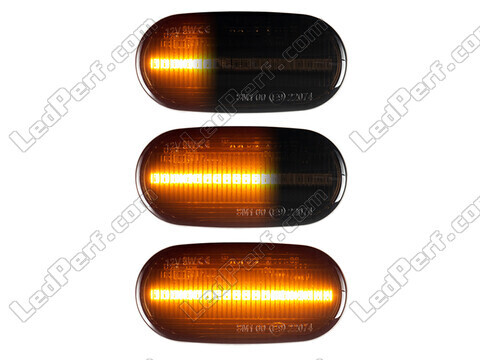 Belysning af de sorte dynamiske LED sideblink til Honda Civic 8G
