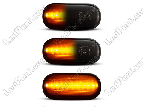 Belysning af de sorte dynamiske LED sideblink til Honda Prelude 5G