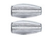 Frontvisning af sekventielle LED blinklys til Hyundai I10 - Transparent farve