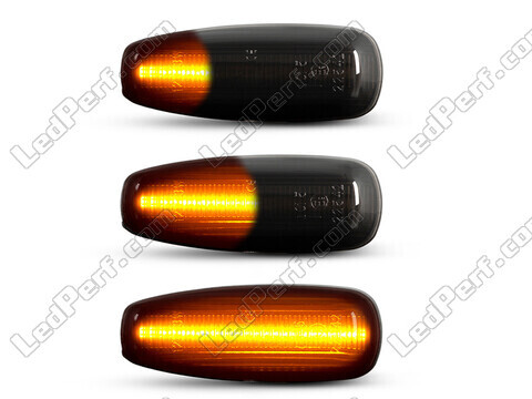 Belysning af de sorte dynamiske LED sideblink til Hyundai I30 MK1