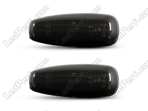 Frontvisning af dynamiske LED sideblink til Hyundai I30 MK1 - Røget sort farve