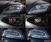 LED forreste blinklys Jaguar S Type før og efter