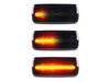 Belysning af de sorte dynamiske LED sideblink til Jeep Commander (XK)
