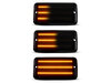 Belysning af de sorte dynamiske LED sideblink til Jeep Wrangler II (TJ)