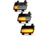 Belysning af de sekventielle transparente LED blinklys til Jeep  Wrangler IV (JL)