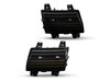 Frontvisning af dynamiske LED sideblink til Jeep  Wrangler IV (JL) - Røget sort farve