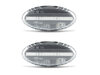 Frontvisning af sekventielle LED blinklys til Mazda 3 phase 2 - Transparent farve