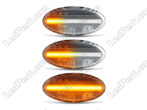 Belysning af de sekventielle transparente LED blinklys til Mazda 3 phase 2