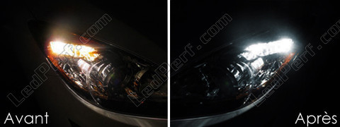 LED parkeringslys xenon hvid Mazda 3 phase 2