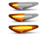 Belysning af de sekventielle transparente LED blinklys til Mazda 5 phase 2