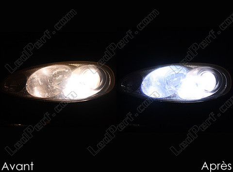 LED Forlygter Mazda MX 5 Fase 2 før og efter