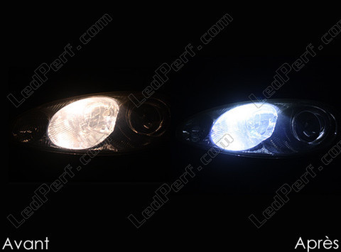 LED parkeringslys xenon hvid Mazda MX 5 Fase 2 før og efter