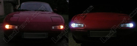 LED parkeringslys xenon hvid Mazda MX-5 NA
