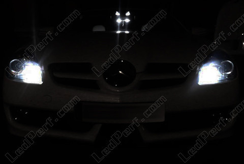 LED parkeringslys xenon hvid Mercedes SLK R171