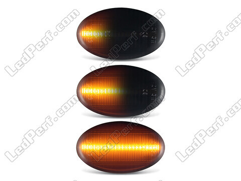 Belysning af de sorte dynamiske LED sideblink til Mercedes Viano (W639)