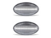 Frontvisning af sekventielle LED blinklys til Mini Cabriolet II (R52) - Transparent farve