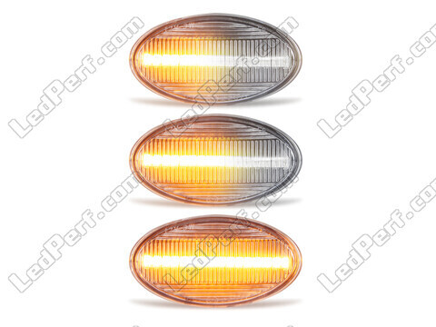 Belysning af de sekventielle transparente LED blinklys til Mini Cabriolet II (R52)